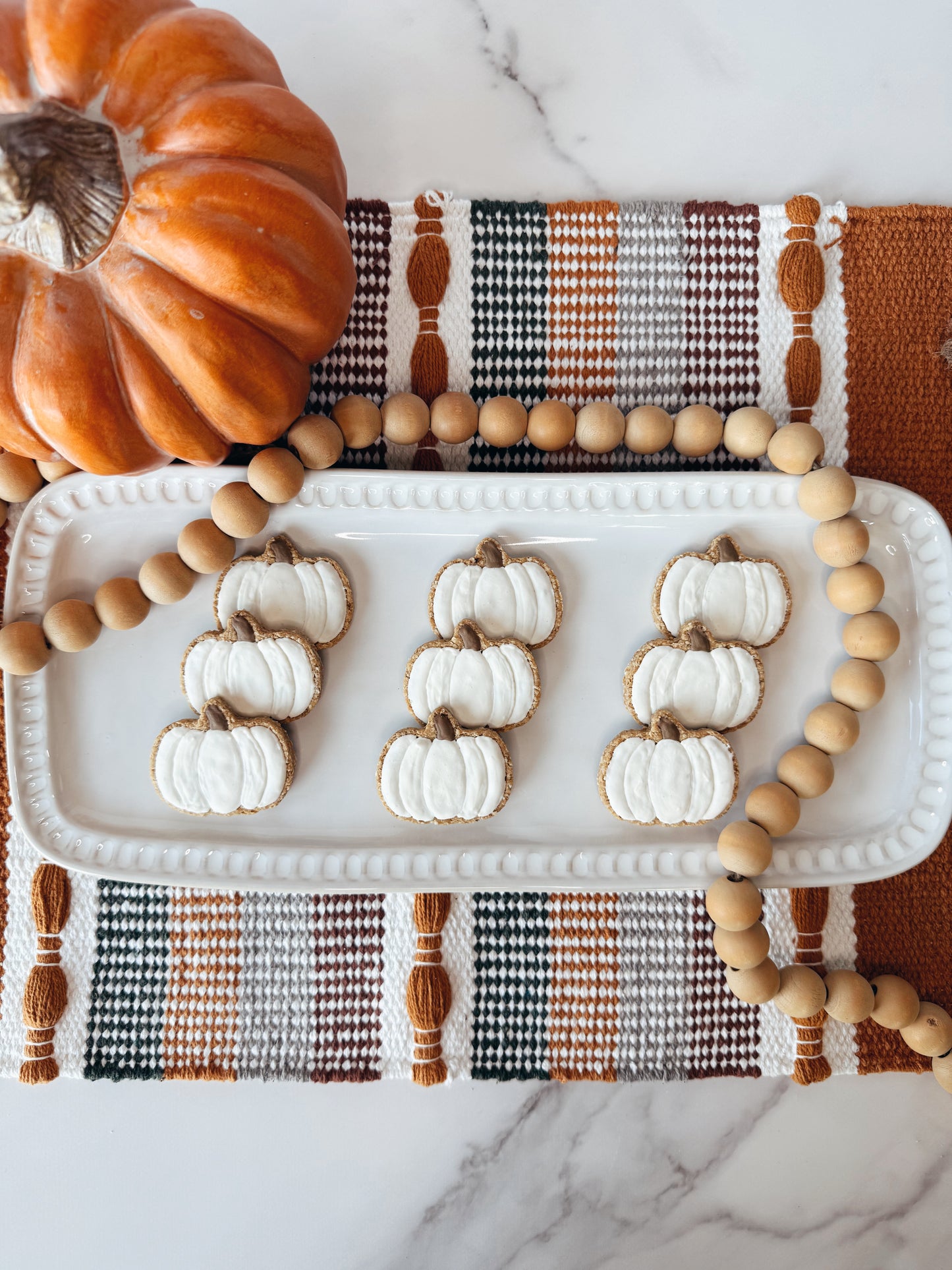 MINI WHITE PUMPKINS (3 PACK)